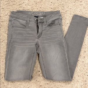 American Eagle Grey Skinny Jeans